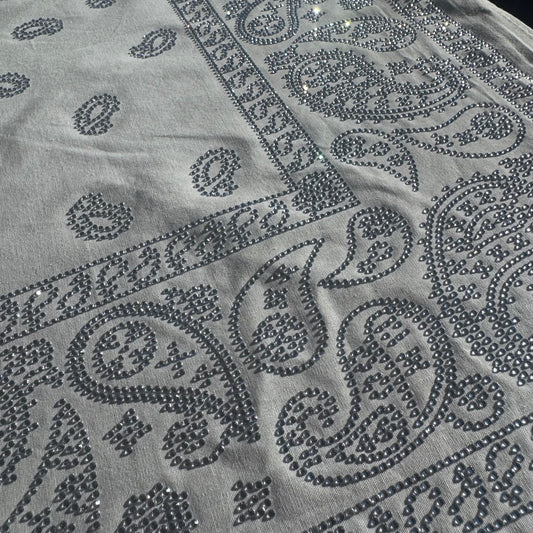 Rhinestone Paisley Bandana