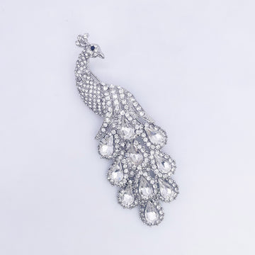 Peacock Rhinestone Brooch | BRH-18