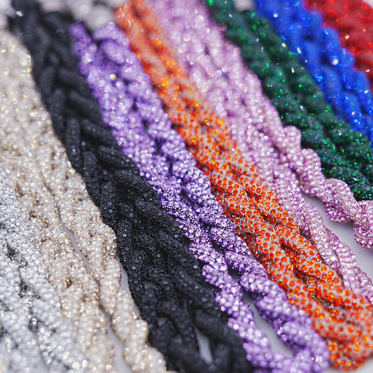 Braided Rhinestone Accessories Band