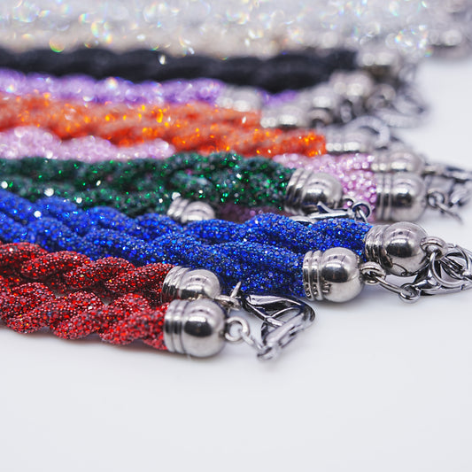 Braided Rhinestone Accessories Band