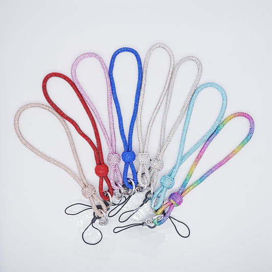 Rhinestone Phone Lanyard Wrist Strap