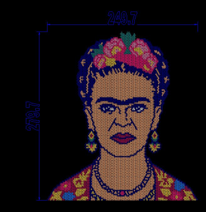 Frida Hotfix Rhinestone Transfer