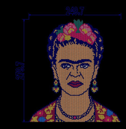 Frida Hotfix Rhinestone Transfer