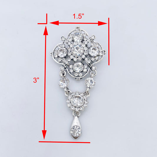 Rhinestone Brooch | BRH-2