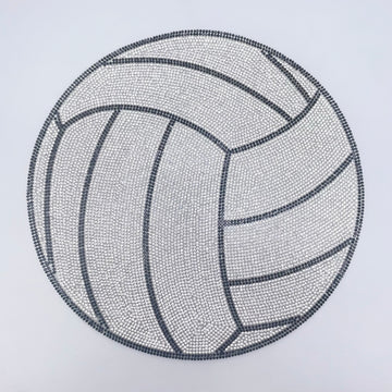 Volleyball Rhinestone Applique BG-93-L