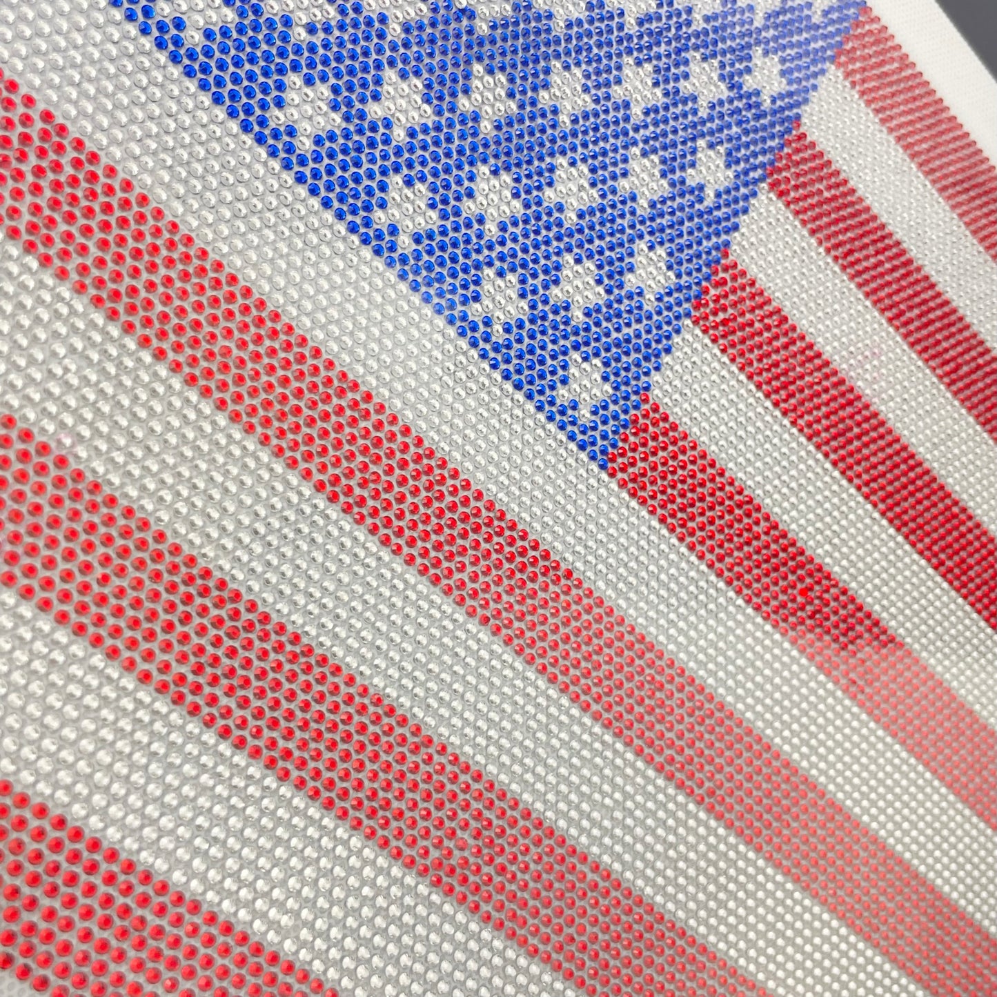 American Flag Rhinestone Transfer HT-119