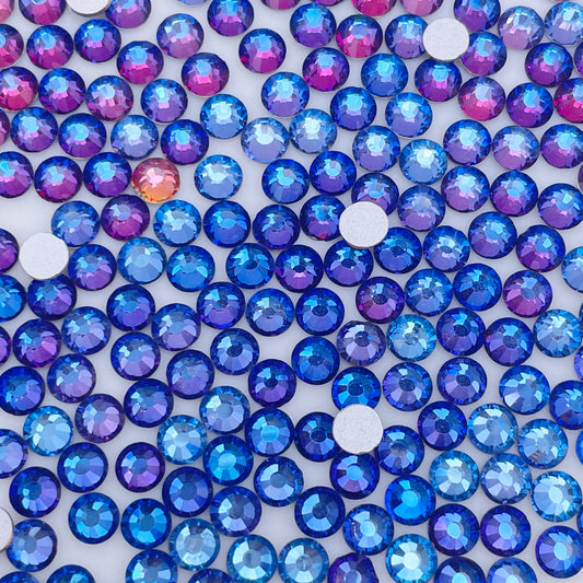 Blue Flare Glass Rhinestones