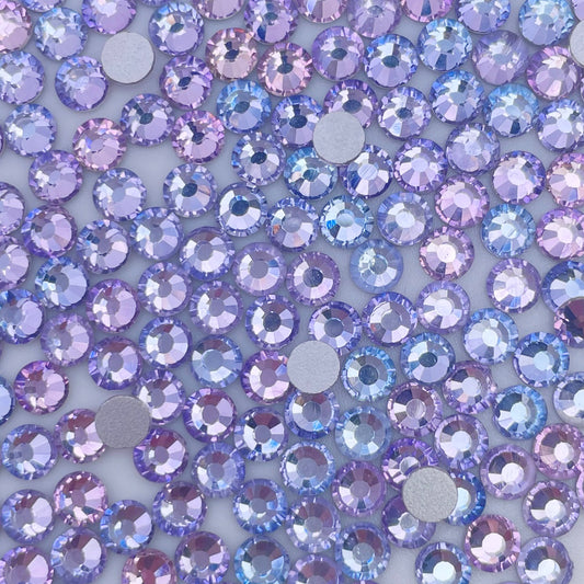 Pink Violet Glass Rhinestones