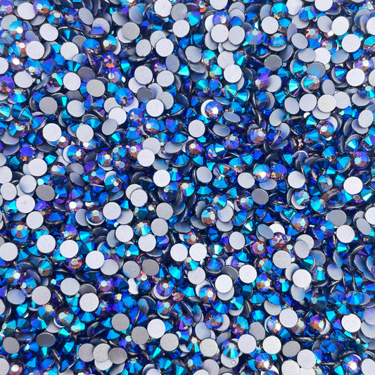 Tanzanite AB Glass Rhinestones