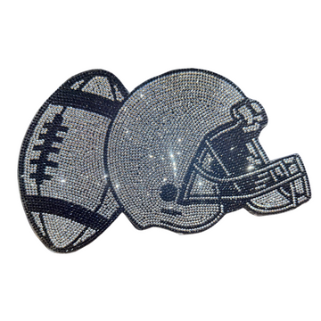 Football Rhinestone Applique BG-111