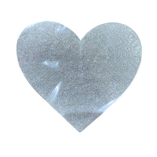 Rhinestone Heart Applique BG-129