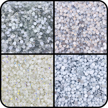 SS20 White Glass Rhinestone Bundle