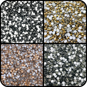 SS20 Black and Gold Glass Rhinestone Bundle