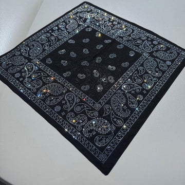 Rhinestone Paisley Bandana