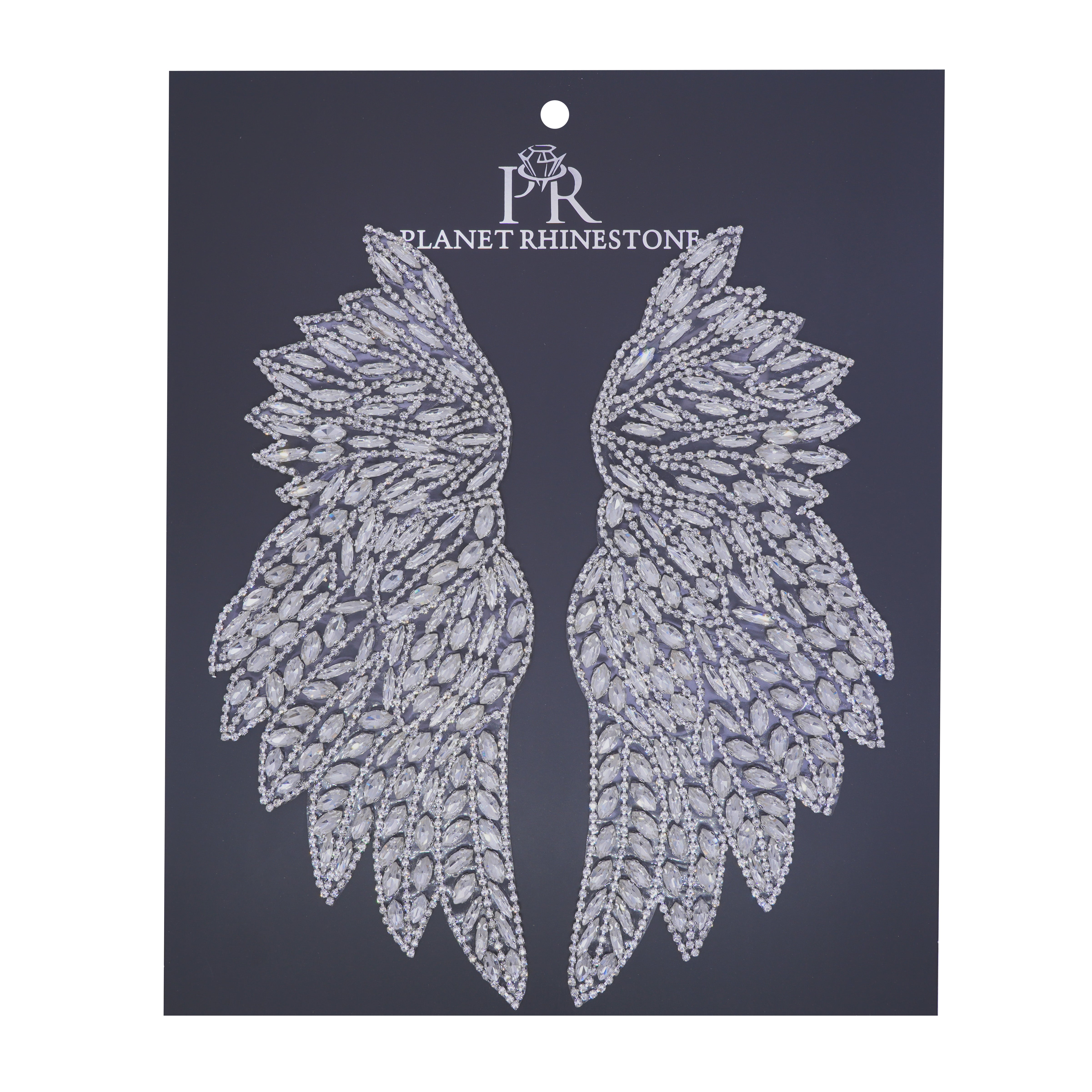 Crystal Rhinestone Wing Hotfix Applique | Planet Rhinestone