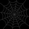 Spider Web Rhinestone Transfer – 11" Halloween Iron-On