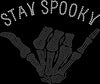 Stay Spooky Skeleton Hand Rhinestone Transfer – 10" x 9"