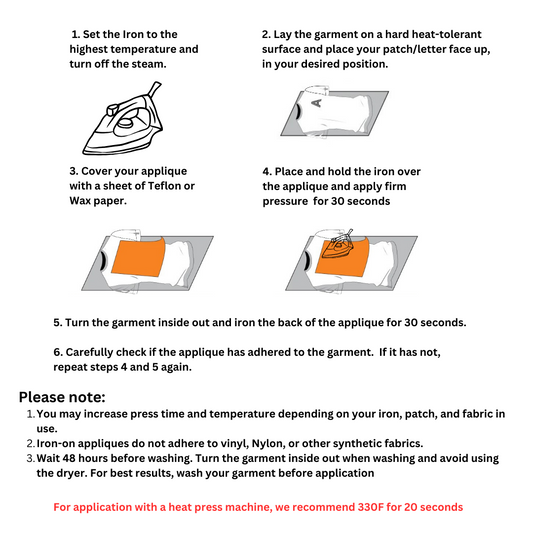 Black & Gold Hotfix Chenille Letters 2.8"