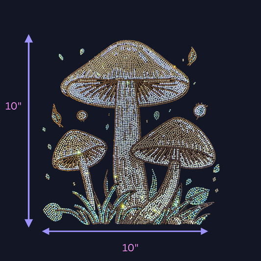 Rhinestone Mushrooms