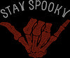 Stay Spooky Skeleton Hand Rhinestone Transfer – 10" x 9"
