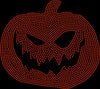 Angry Jack-O'-Lantern Rhinestone Transfer – 9" x 8"