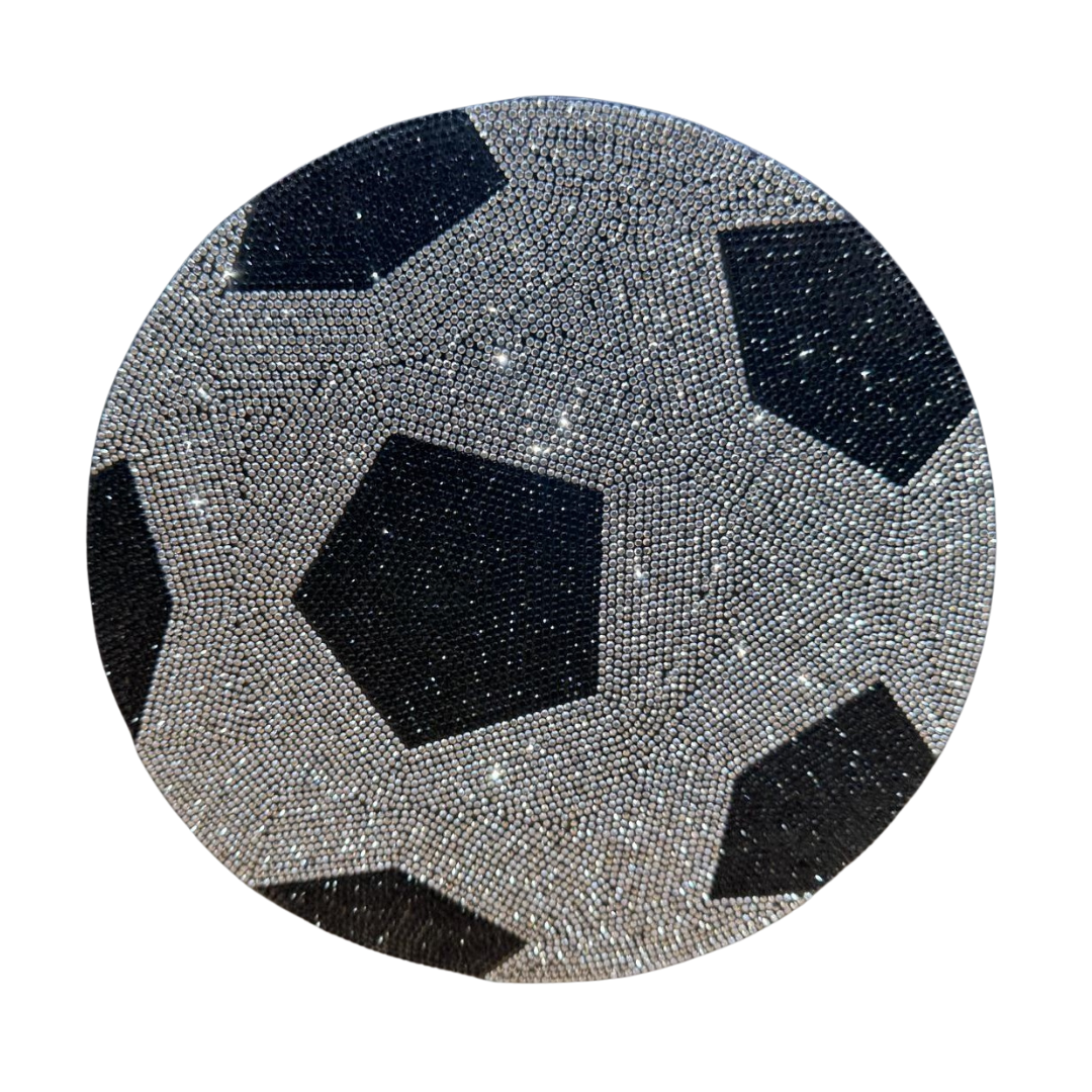 Soccer Rhinestone Applique