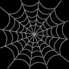 Spider Web Rhinestone Transfer – 11" Halloween Iron-On