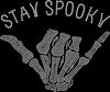 Stay Spooky Skeleton Hand Rhinestone Transfer – 10" x 9"