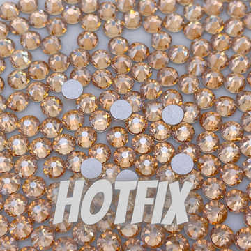 Gold Shadow Hotfix Rhinestones