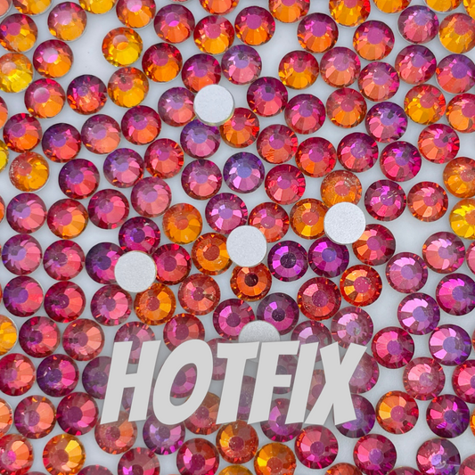 Red Flare Hotfix | Wholesale | Rhinestones