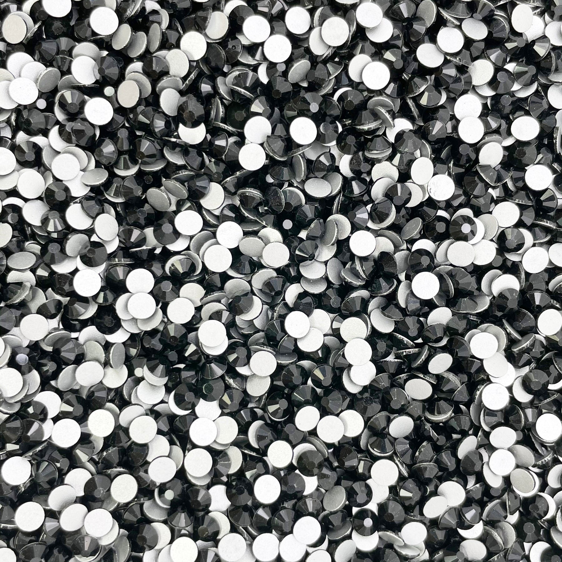 Wholesale Jet Black Glass Rhinestones