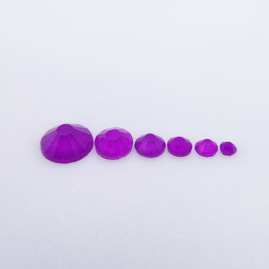 Neon Purple Glass Rhinestones
