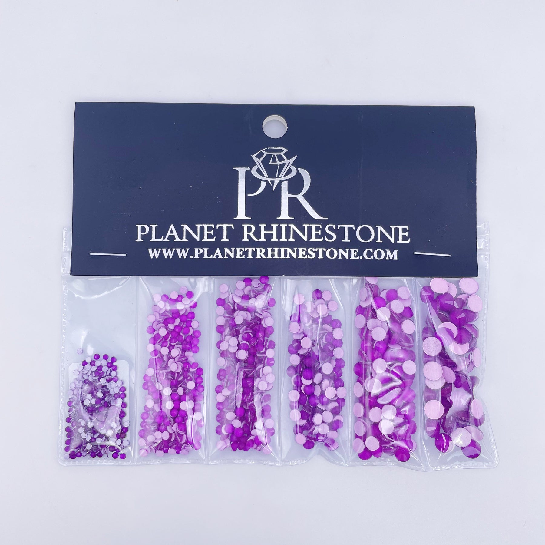High Quality Neon Purple Rhinestones