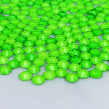 Neon Green Glass Rhinestones