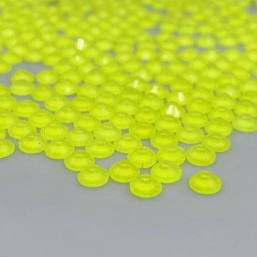Neon Yellow Glass Rhinestones