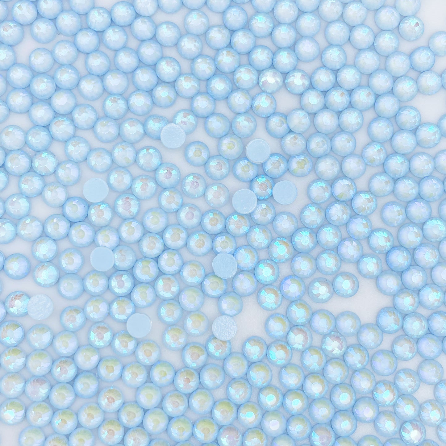 Luminous Blue Glass Rhinestones