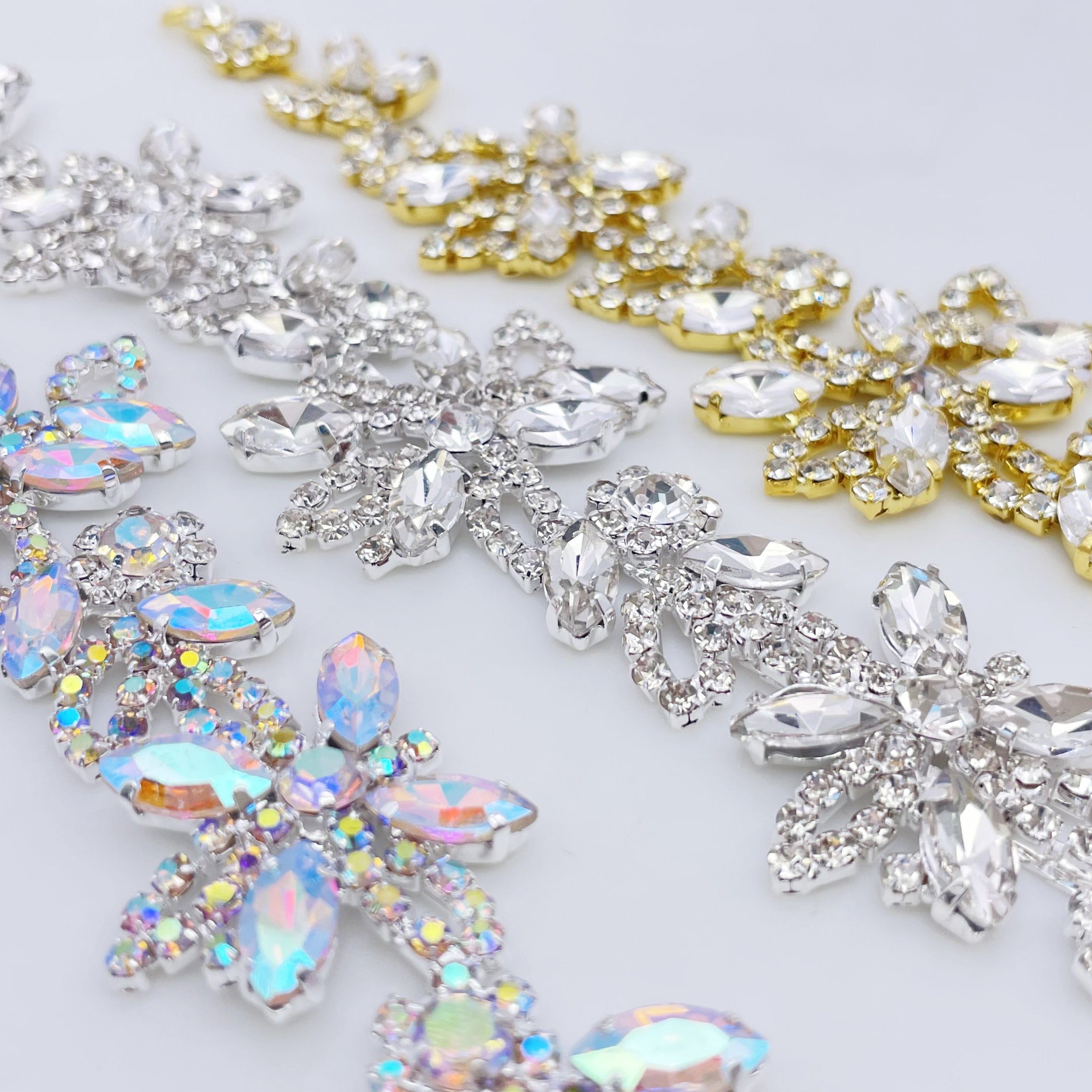 Ap Rhinestones Gold AB Rhinestone Applique | Planet Rhinestone