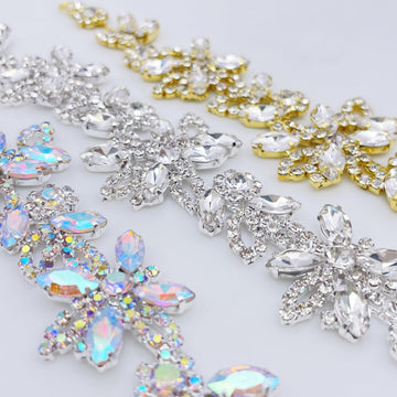 Floral Rhinestone Applique