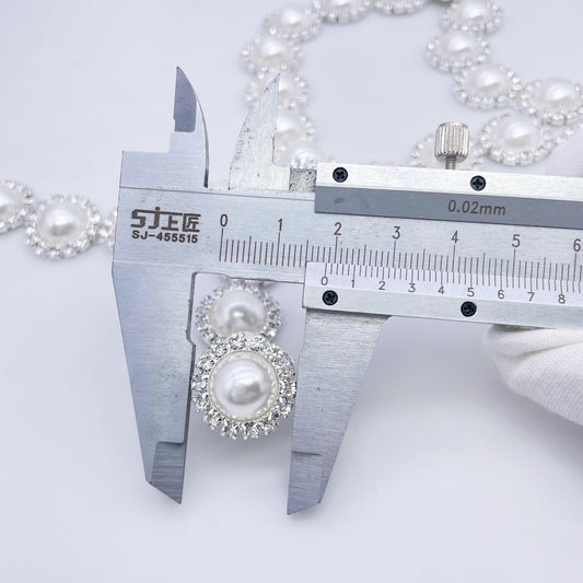 Rhinestone Pearl Trim | SCA-46