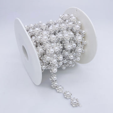 Rhinestone Pearl Trim | SCA-47