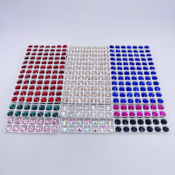 Round | 8*8mm | Sew-on Rhinestones