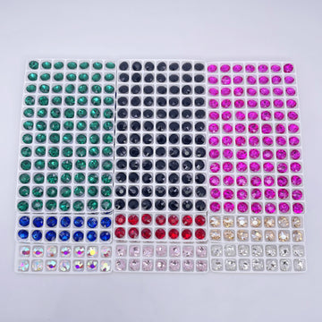 Round | 8*8mm | Pointed Back Rhinestones