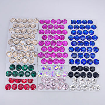 Round | 14*14mm | Pointed Back Rhinestones