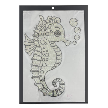 Seahorse Rhinestone Hotfix Transfer
