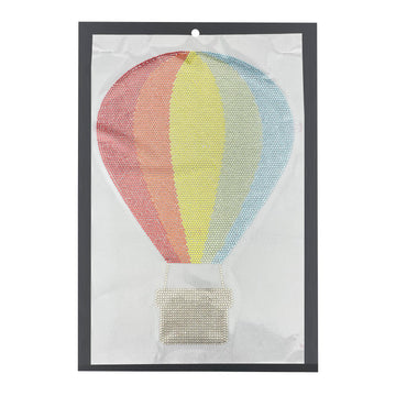 Hot Air Balloon Rhinestone Hotfix Transfer