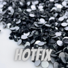 Jet Black Hotfix Rhinestones