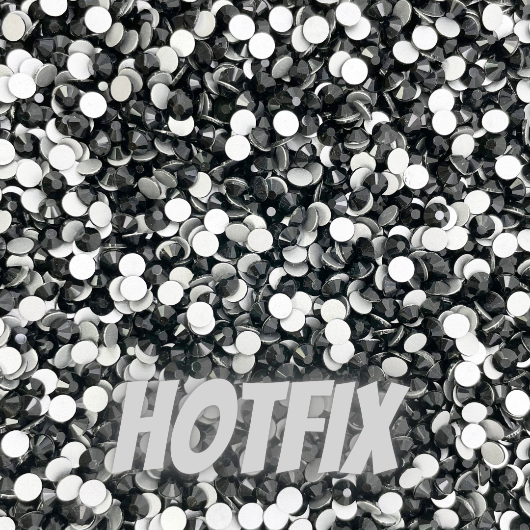 Wholesale Jet Black Hotfix Rhinestones | Planet Rhinestone