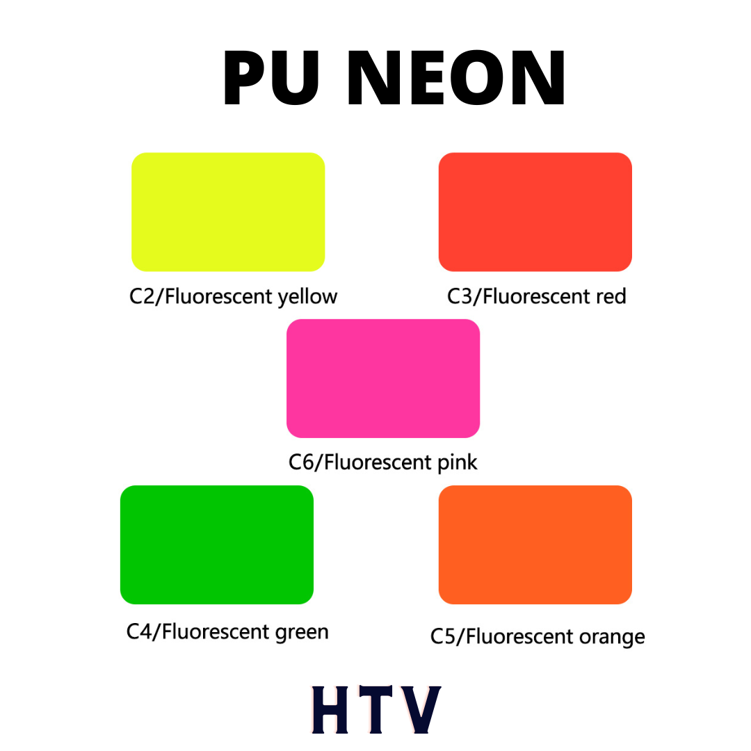 Fluorescent neon HTV