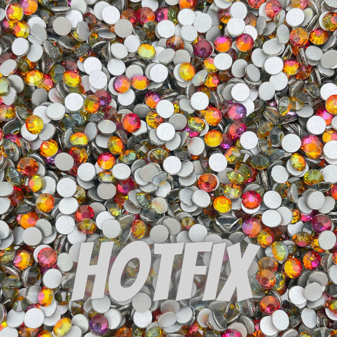 Red Flare Hotfix | Wholesale | Rhinestones