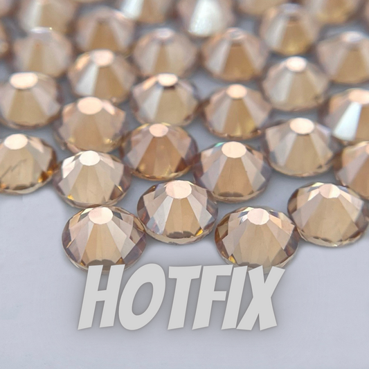 Gold Shadow Hotfix Rhinestones